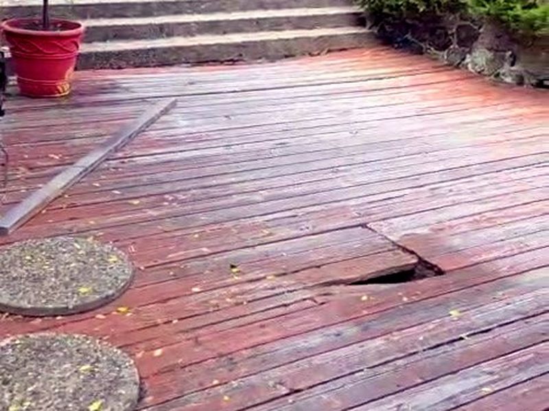 A board already broken through, Redwood City