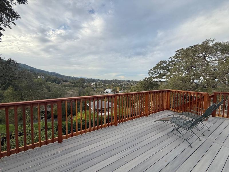 The finished deck and the view