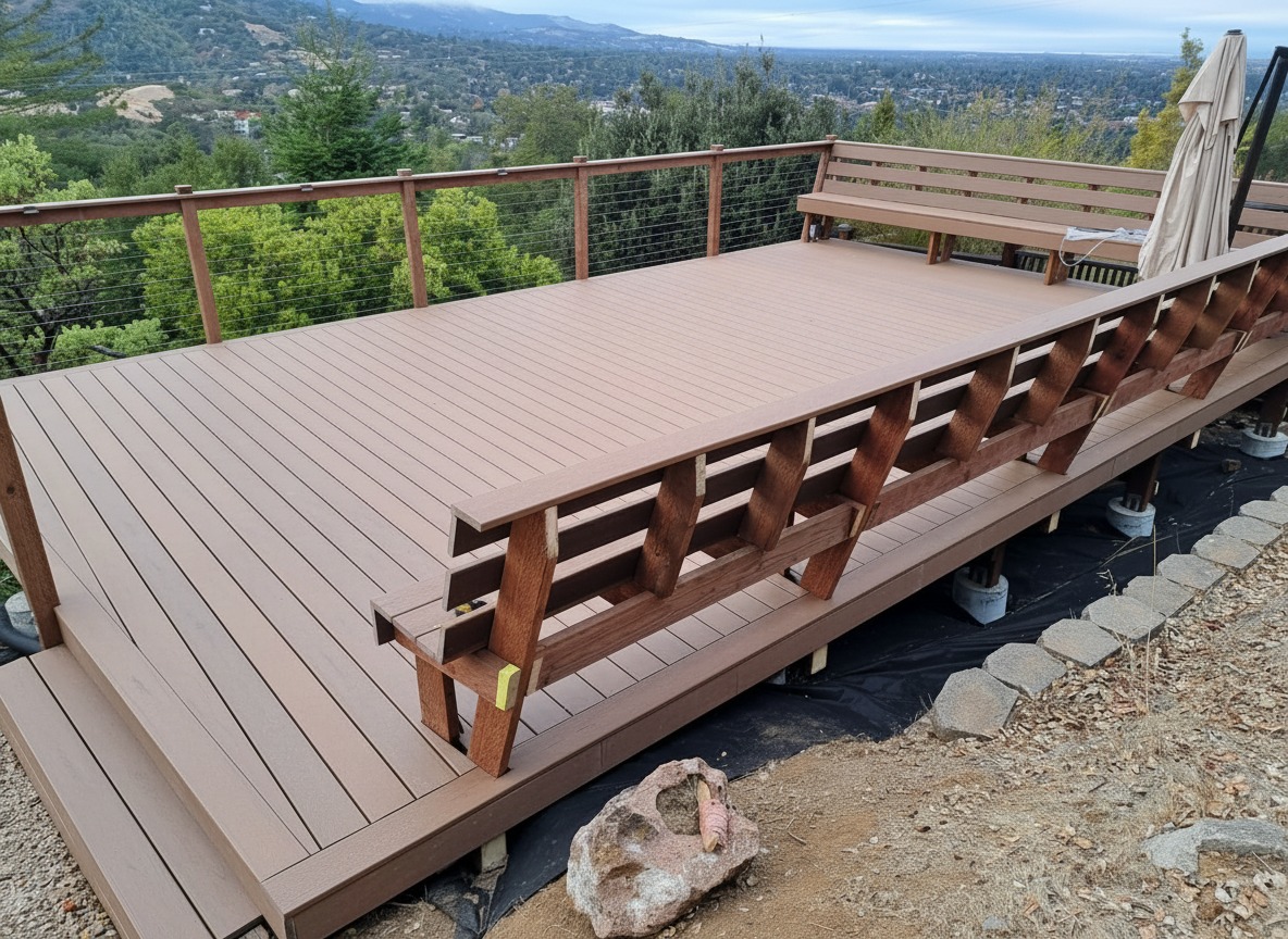 Deck built by MS Construction and Services