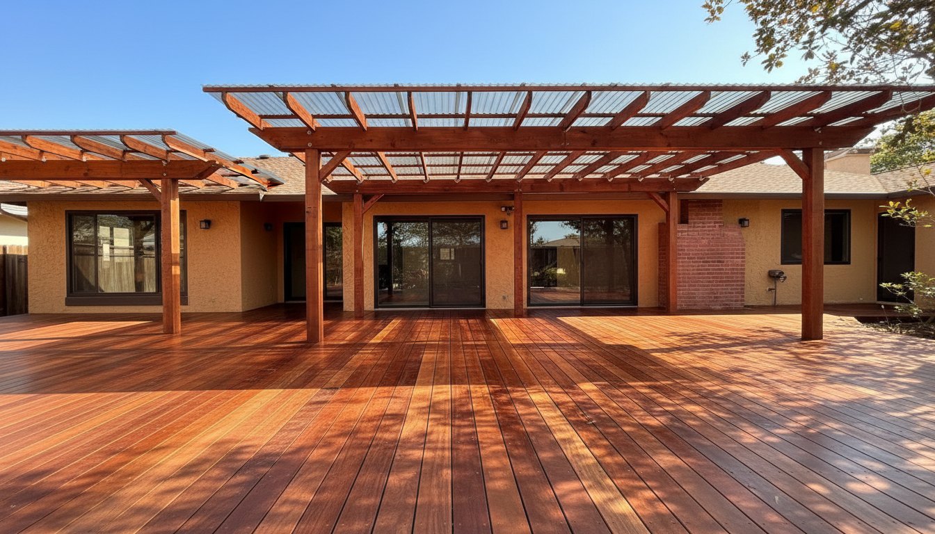 Deck built by MS Construction and Services