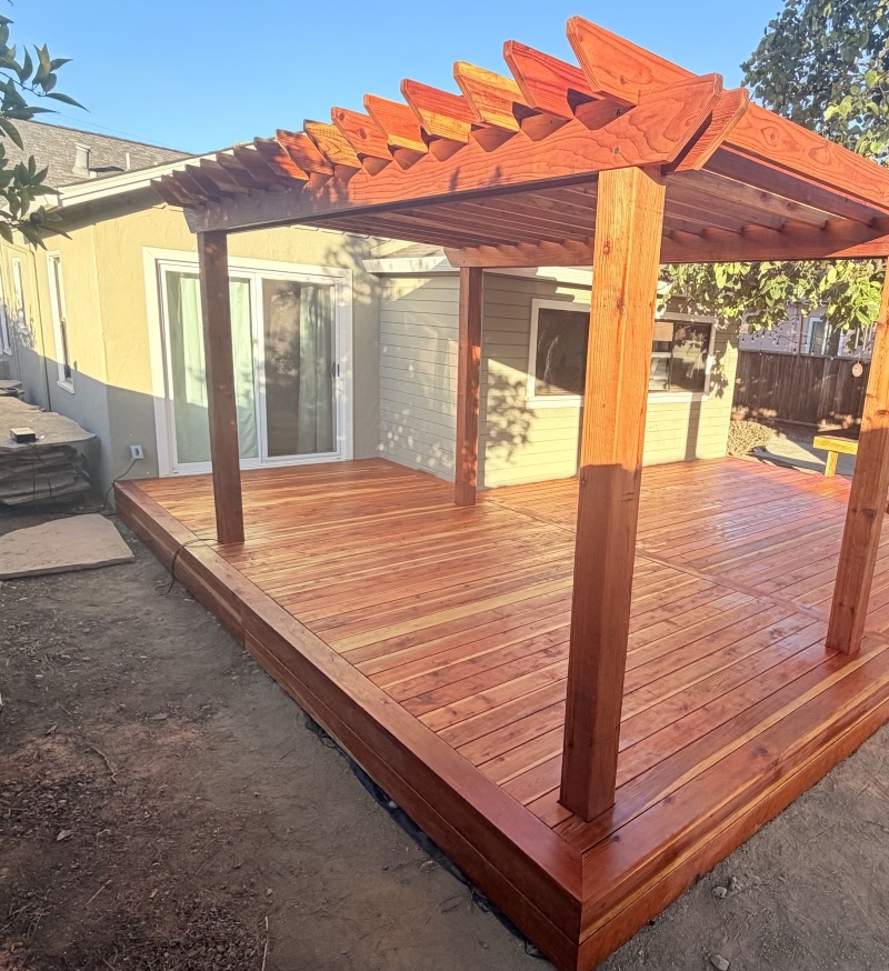 San Jose · redwood pergola