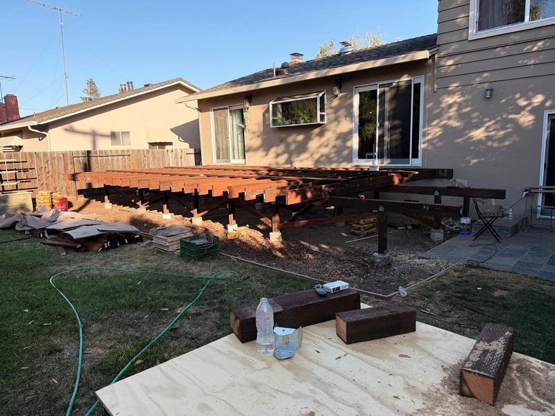 Structure running the length of the house