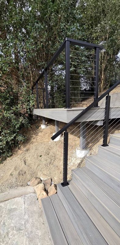 Looking down the stairs