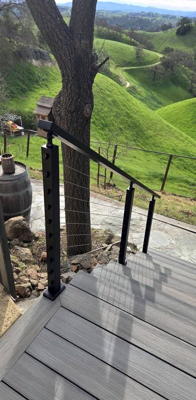 Railing and the hills