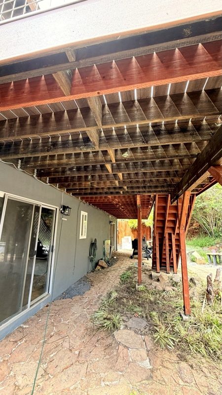 The new structure underneath