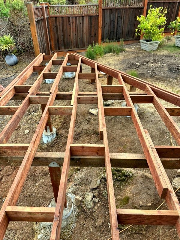 New joists sistered to the old