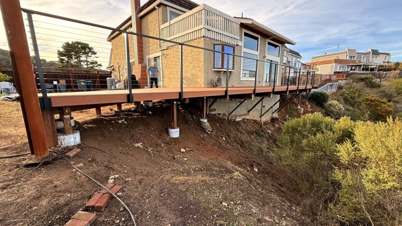 Deck over the hillside