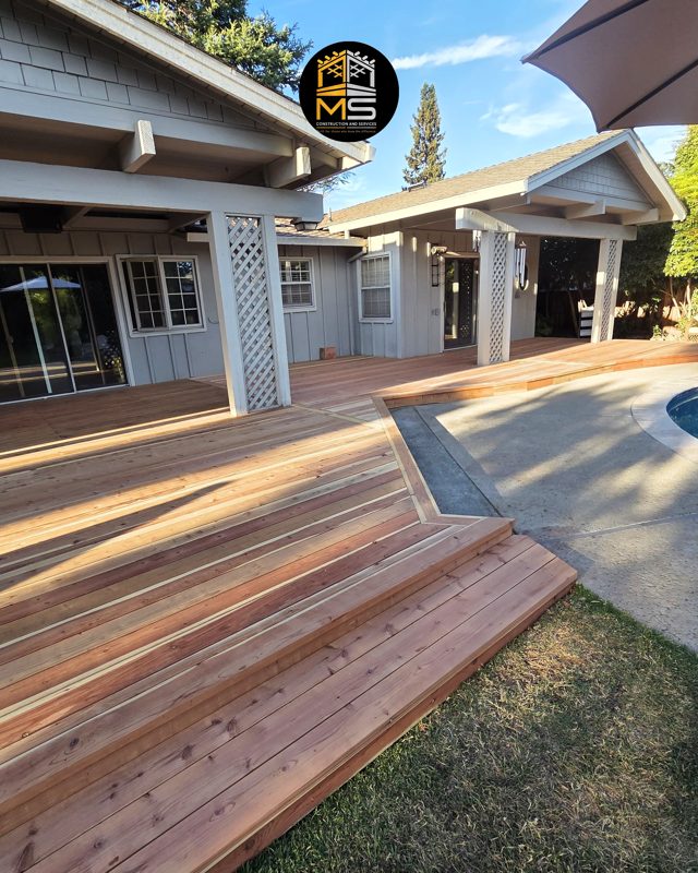 Decking complete, before finish