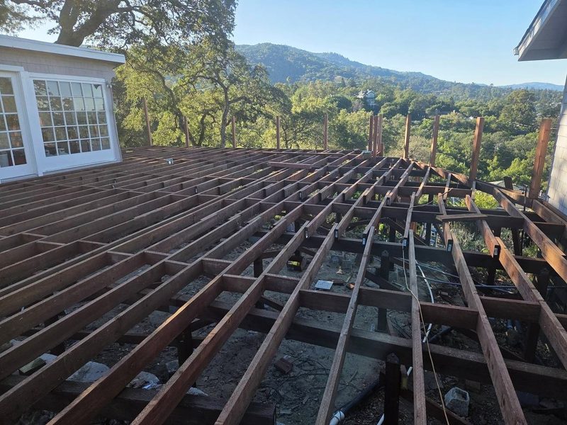 New structure over the valley view