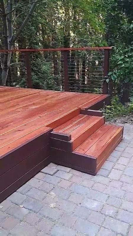 The deck from the side