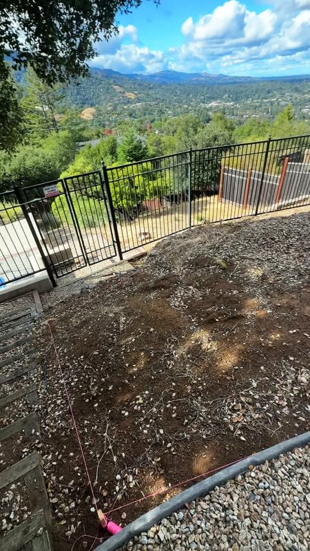 The steep slope before