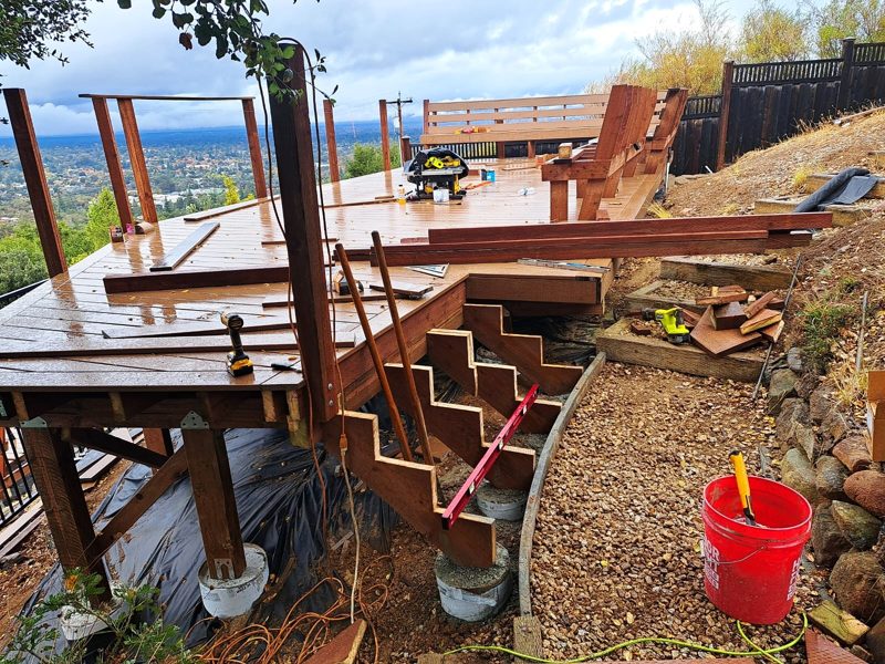Stairs and decking