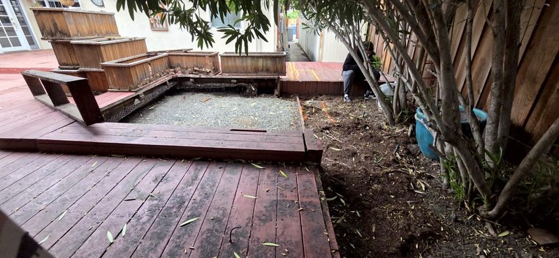 Old planter boxes coming apart