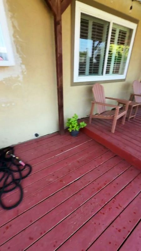 Paint worn off the boards