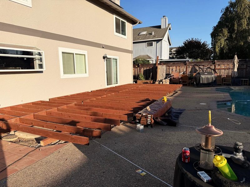 Framing for the wraparound steps