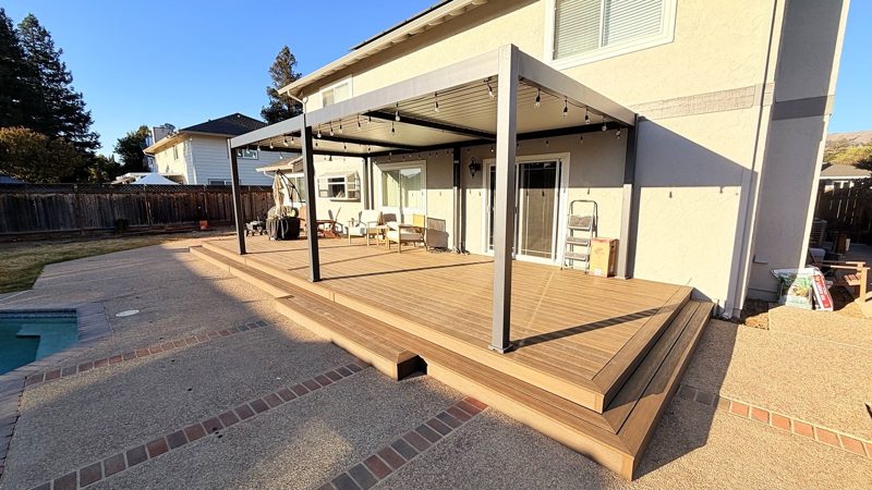 Finished deck and steps