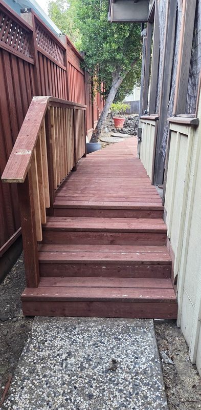 New side steps and railing