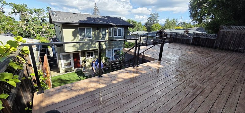 Upper deck and the view