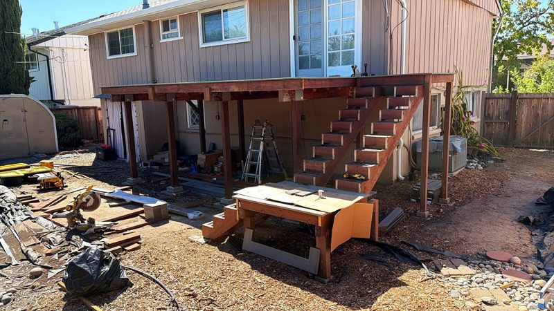 New stair framing going in