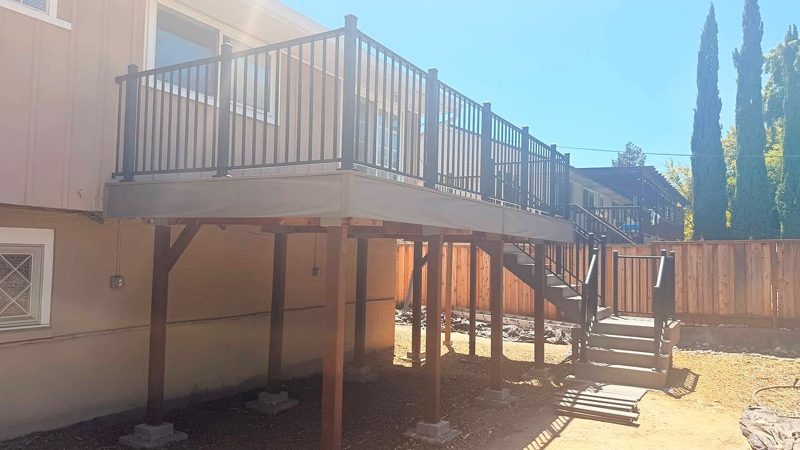 The deck from the side
