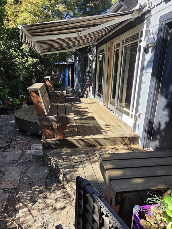 Finished deck and bench