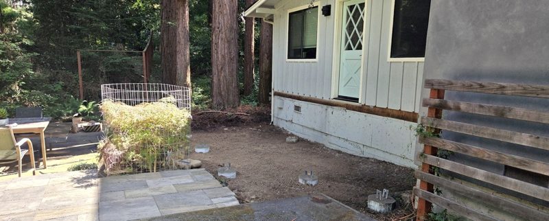 Old deck removed